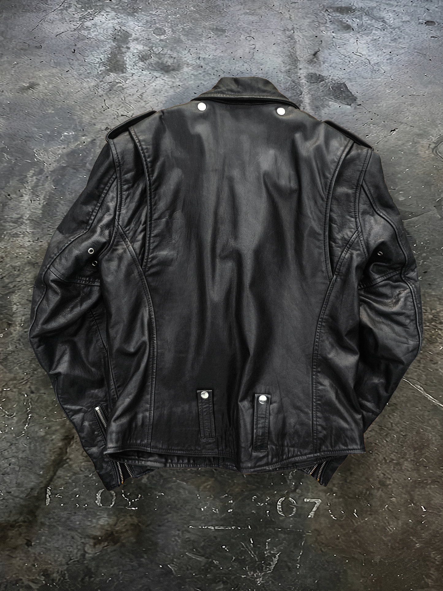 Chaqueta de cuero de motociclista (Hombre)